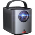 Nebula Mars 3 Air projector displaying a vibrant, colorful image on a wall, showcasing its compact design and high-quality projection.
