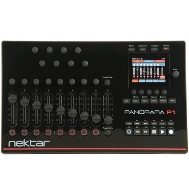 Nektar Panorama P1 DAW controller with multiple knobs and faders, designed for music production and digital audio workstations.