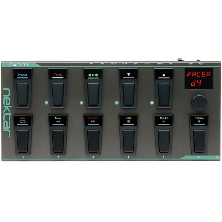 Nektar Pacer MIDI controller with knobs and buttons for music production and live performance.
