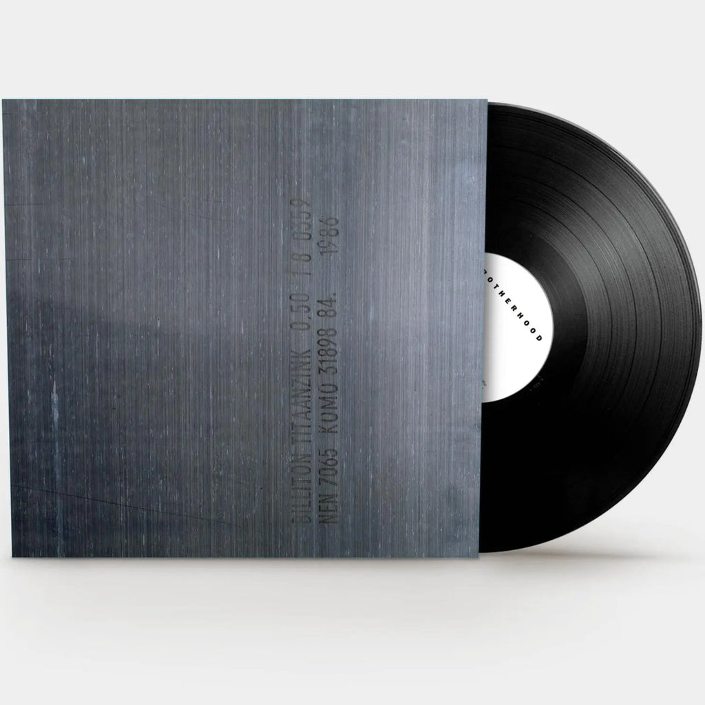 Black vinyl LP of New Order's Brotherhood album, featuring the record and cover art, from Warner Music Group.