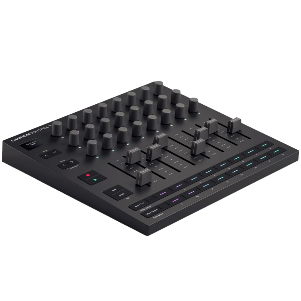 Novation Launch Control XL MK3 MIDI controller, angled view