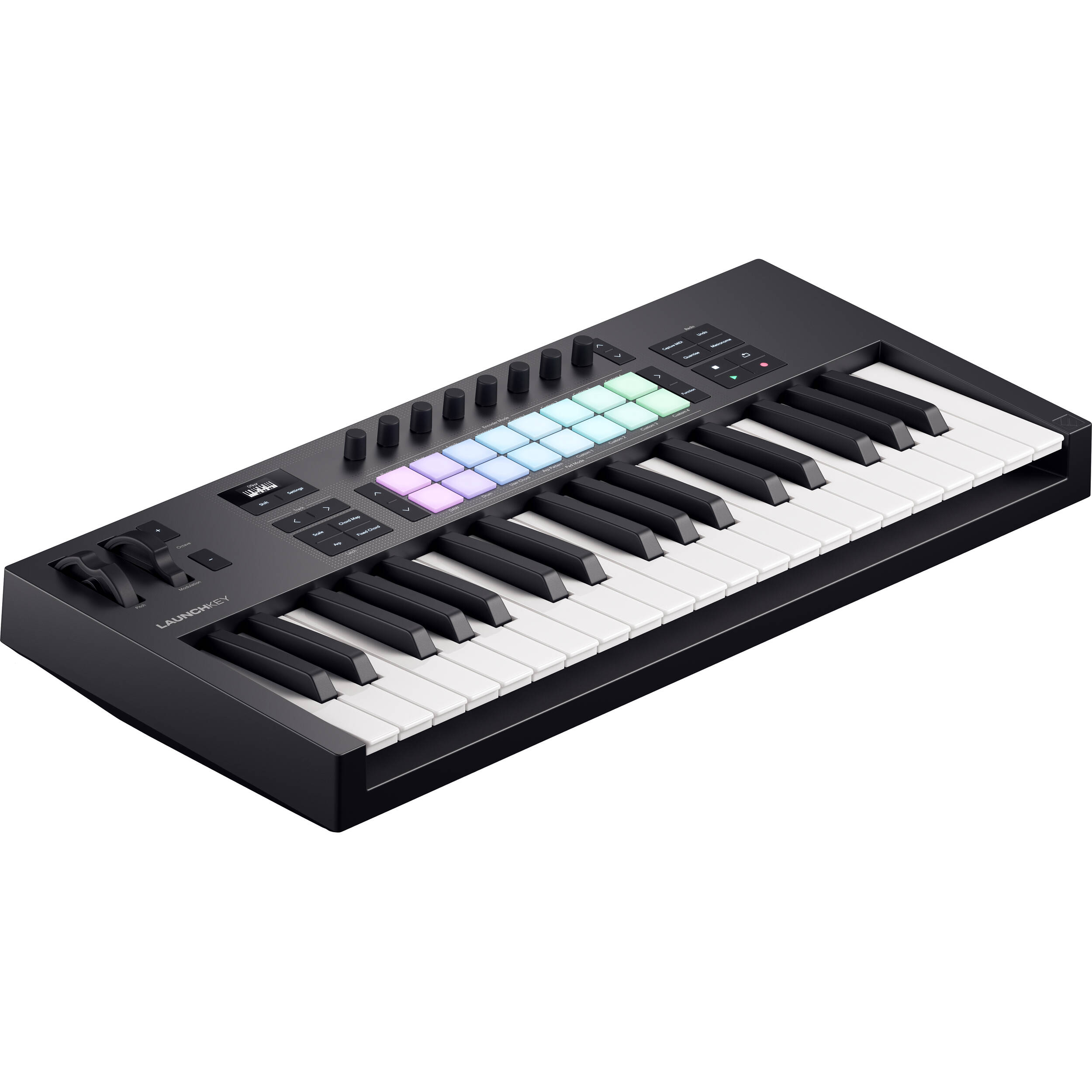 Novation Launchkey 37 MK4 midi keyboards, hero shot