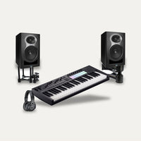 Novation Launchkey 49 MK4 + Kali Audio LP-6 V2 + IsoAcoustics ISO-155 Producer Desk Set