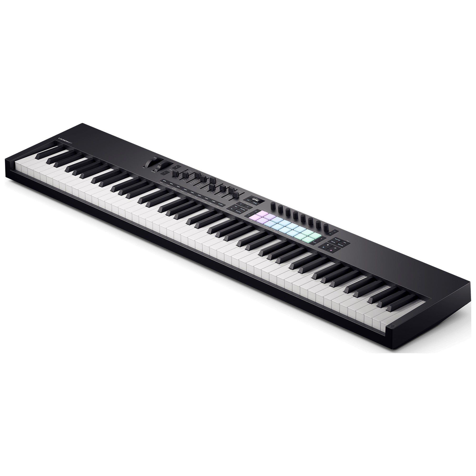 Novation Launchkey 88 MK4, angled view from the right