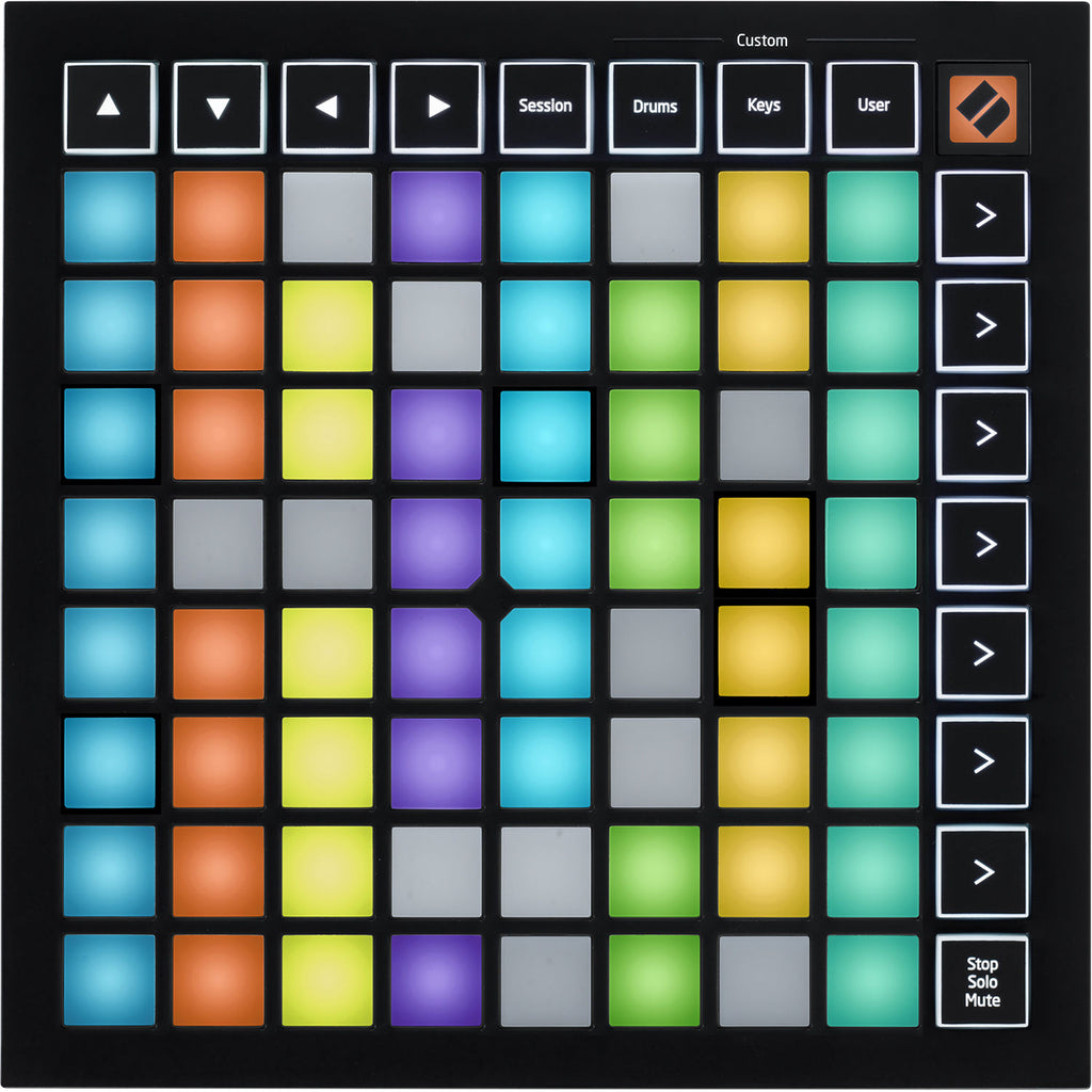 Novation Launchpad Mini MK3 grid controller, detail view