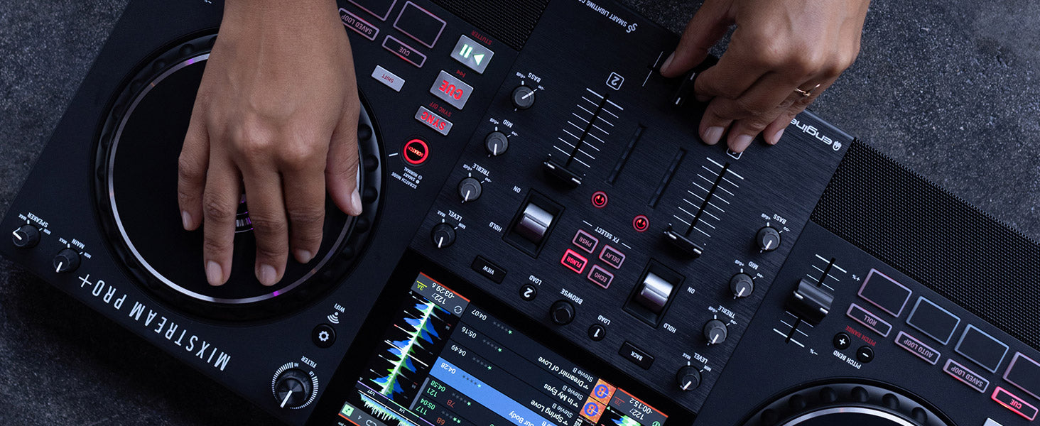 Numark Mixstream Pro+ standalone DJ controller.