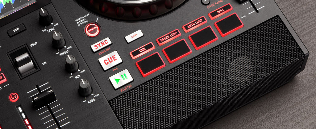 Numark Mixstream Pro+ standalone DJ controller.
