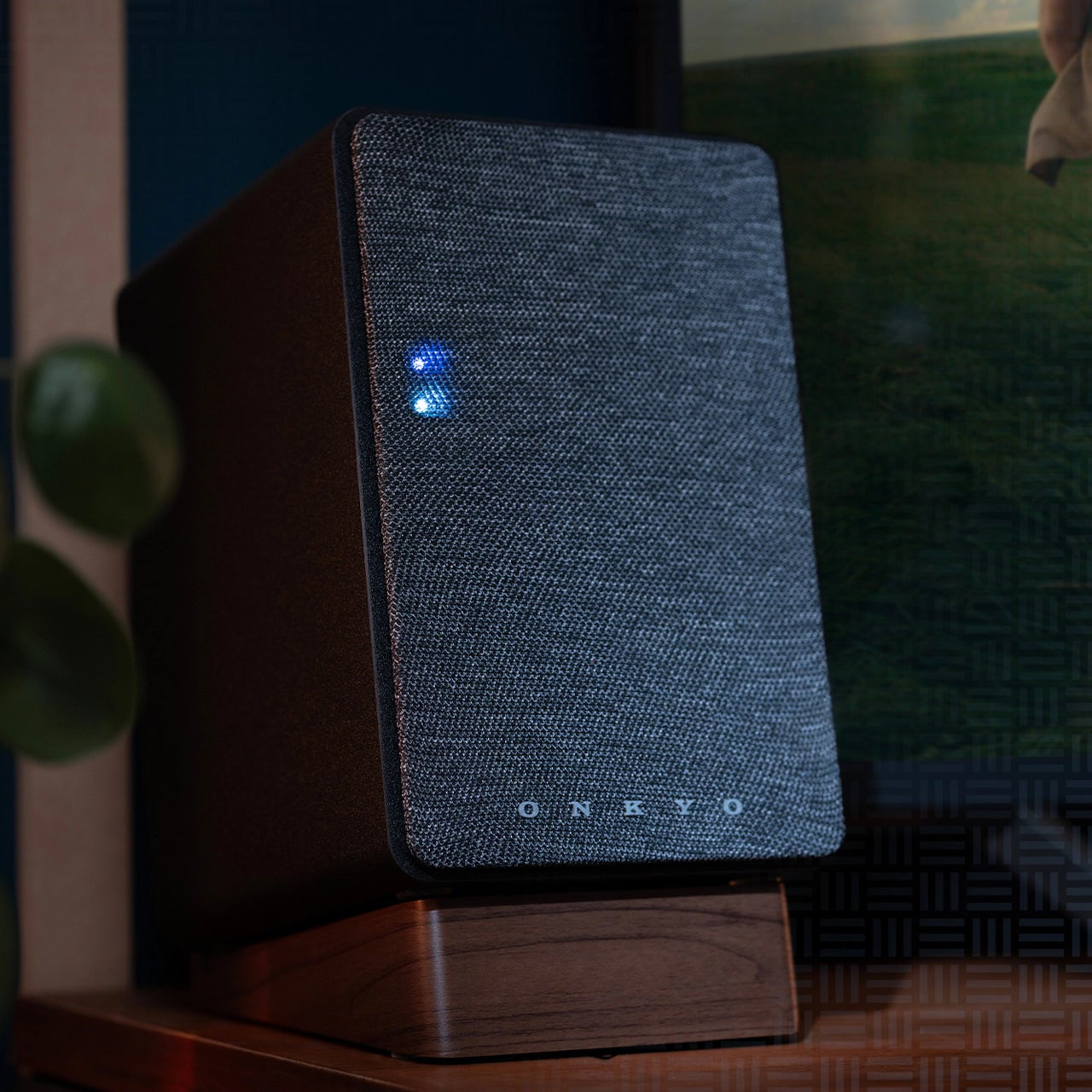 Onkyo GX-10DB desktop speakers, close-up view