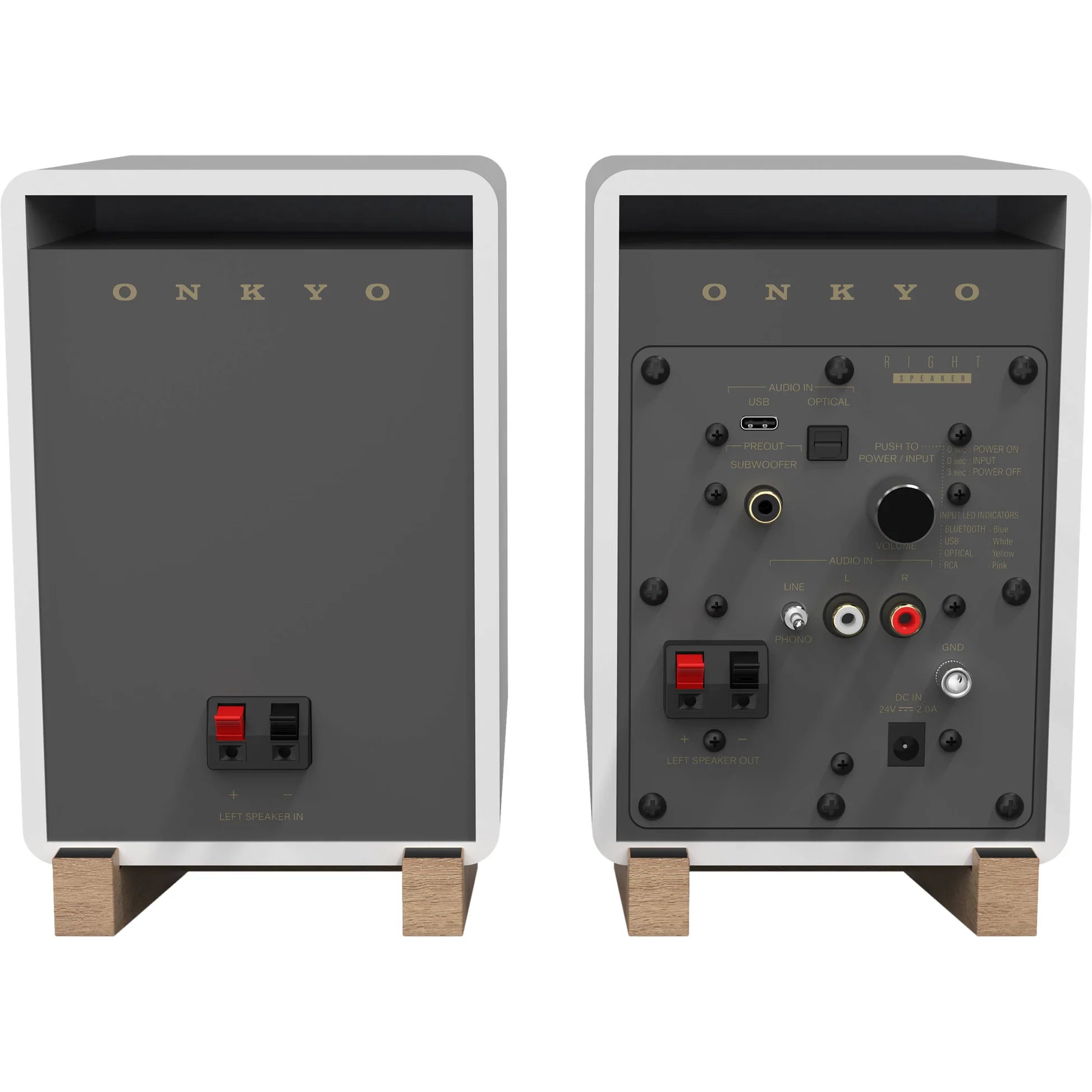 Onkyo GX-10DB desktop speakers, alternate view 11