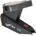 Ortofon Super OM 5E turntable cartridge with stylus mounted, designed for high-quality vinyl record playback.