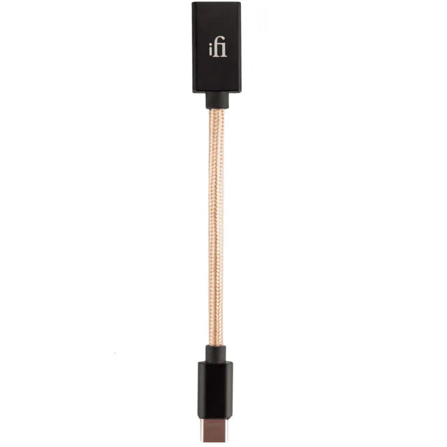 iFi Audio Type-C OTG cable with a sleek design for seamless USB connectivity and data transfer.