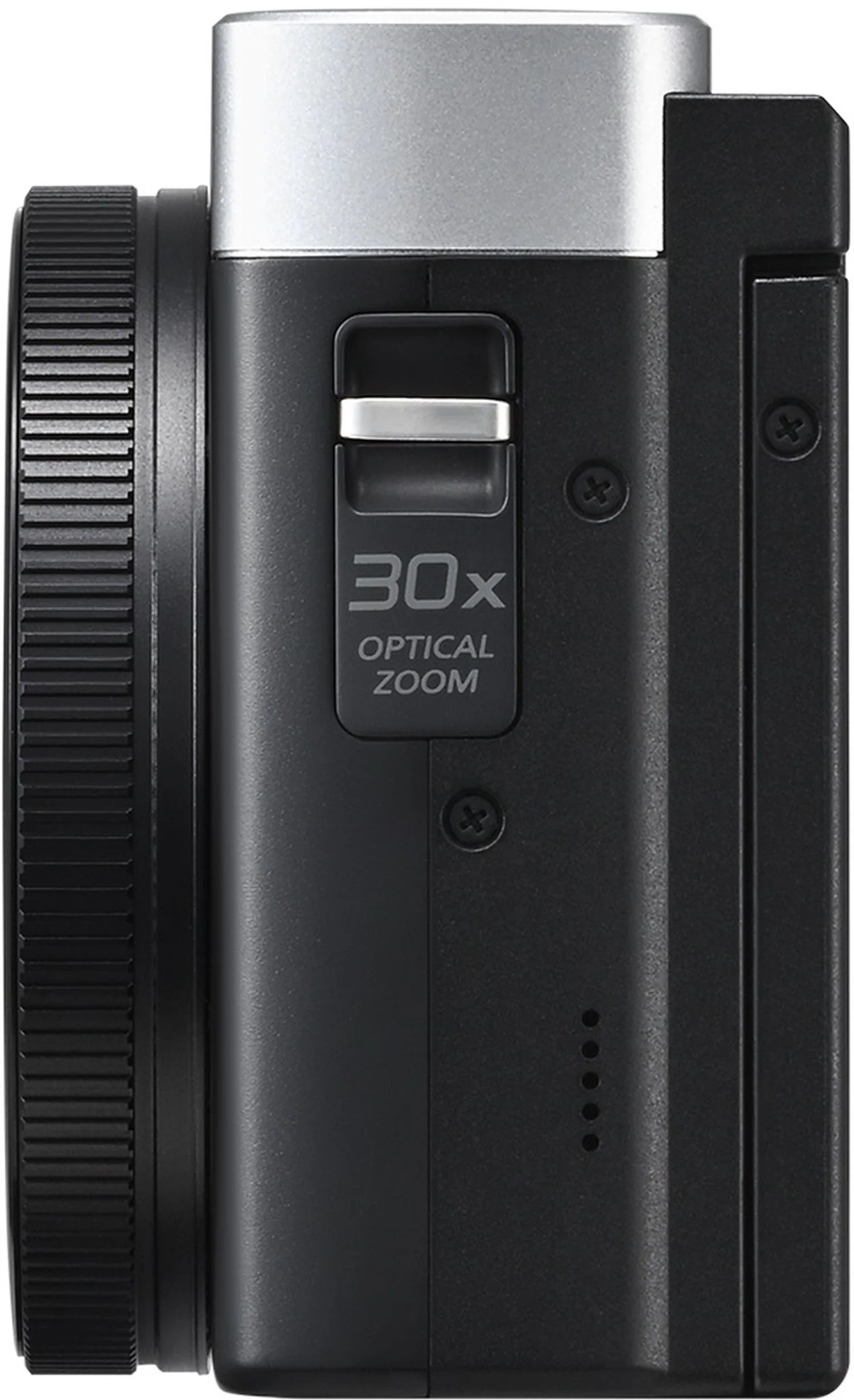 Panasonic Lumix TZ99 compact camera in silver