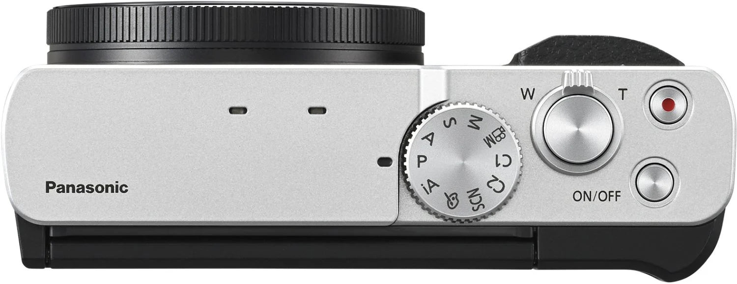 Panasonic Lumix TZ99 compact camera in silver