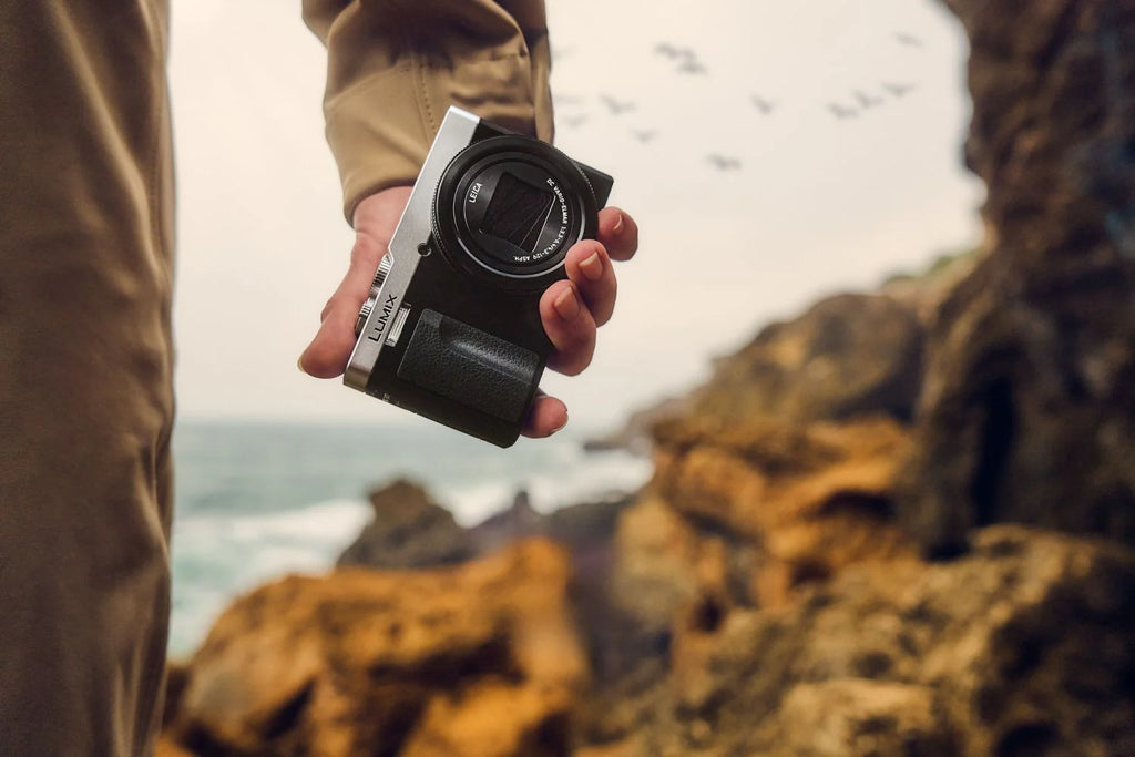 Panasonic Lumix TZ99 compact camera in silver
