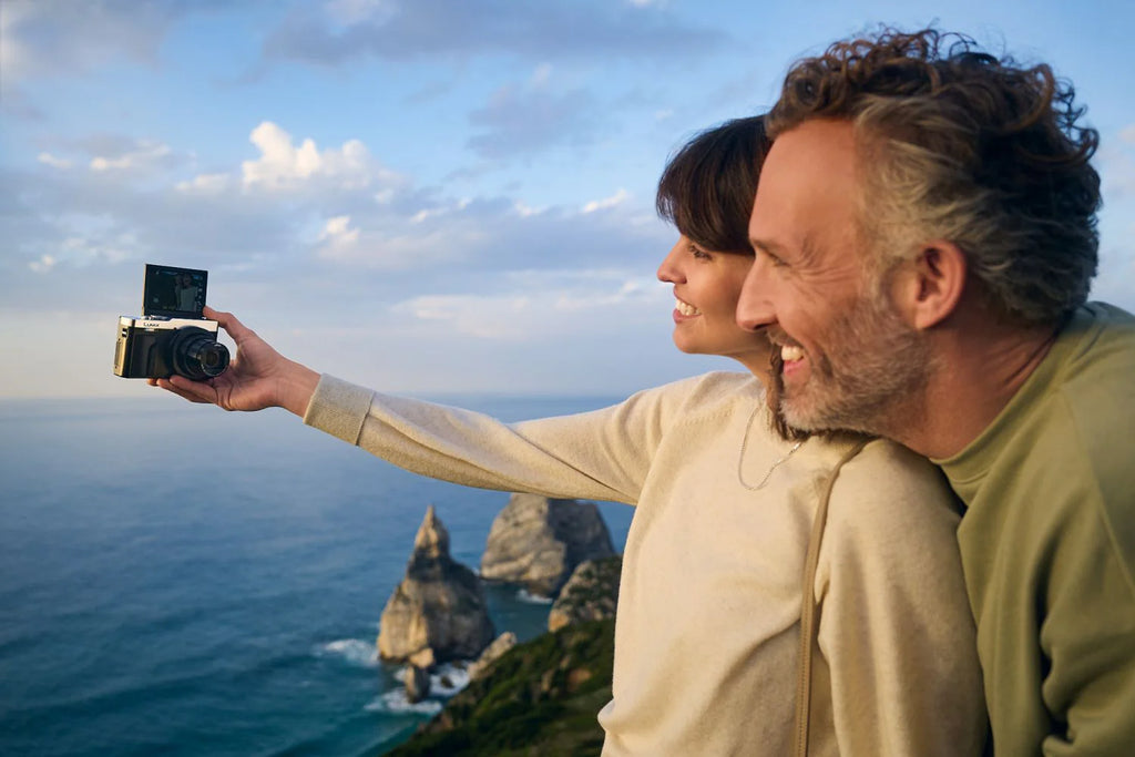Panasonic Lumix TZ99 compact camera in silver