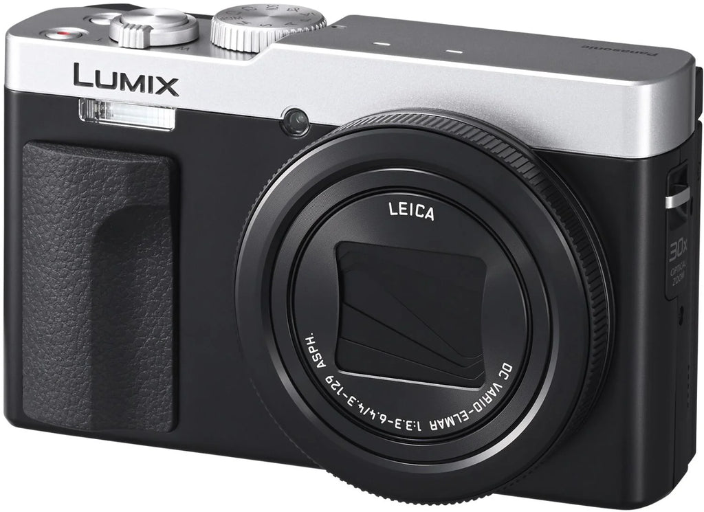 Panasonic Lumix TZ99 compact camera in silver
