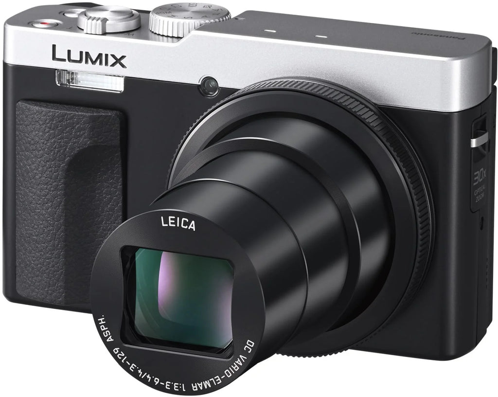 Panasonic Lumix TZ99 compact camera in silver