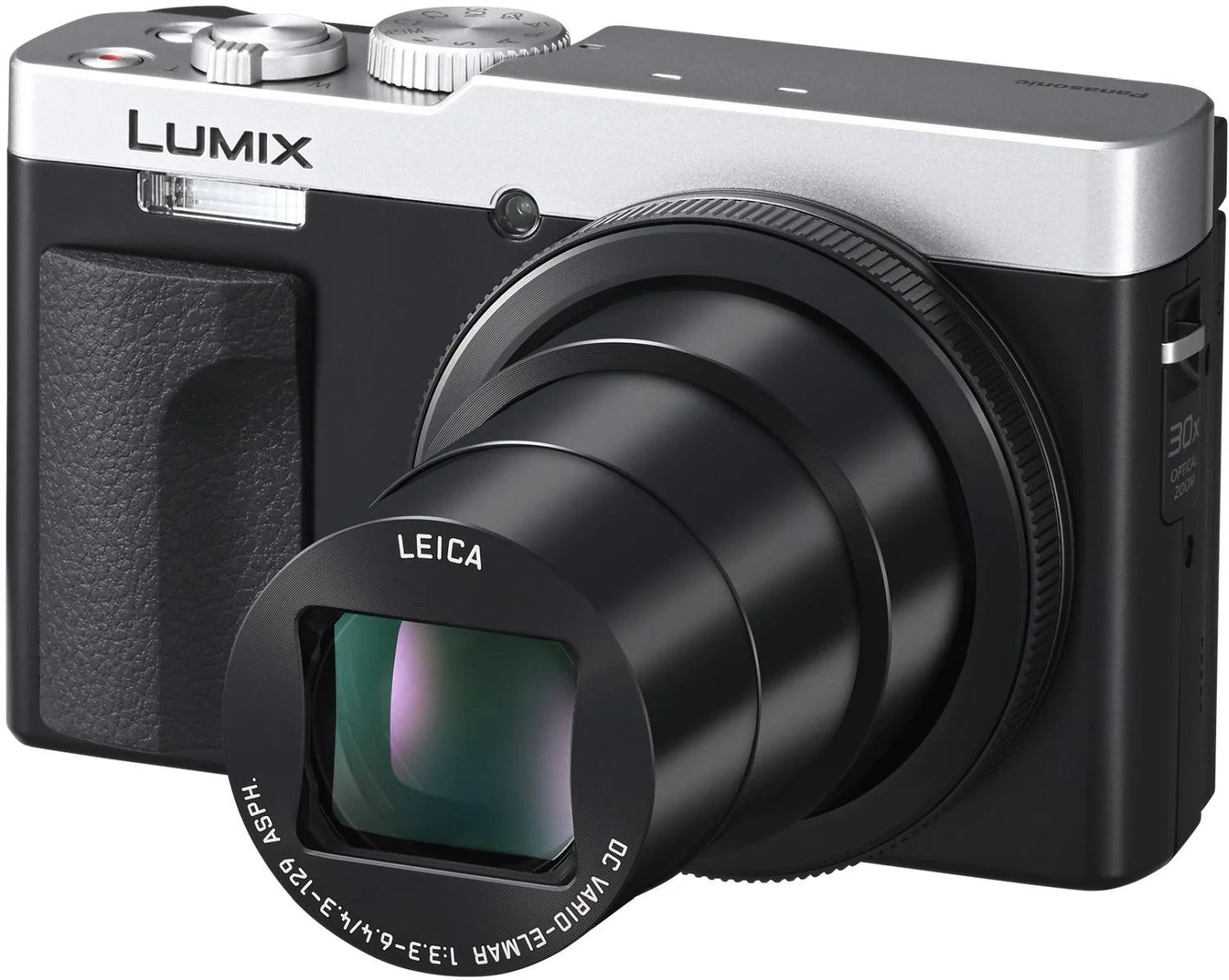 Panasonic Lumix TZ99 compact camera in silver