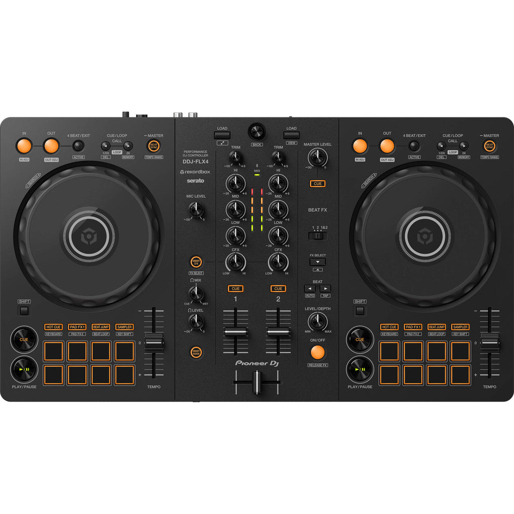 Pioneer DJ DDJ-FLX4 2-channel DJ controller, in black
