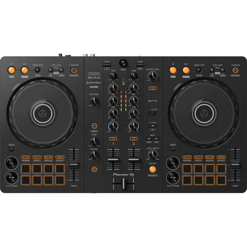 Pioneer DJ DDJ-FLX4 2-channel DJ controller, in black