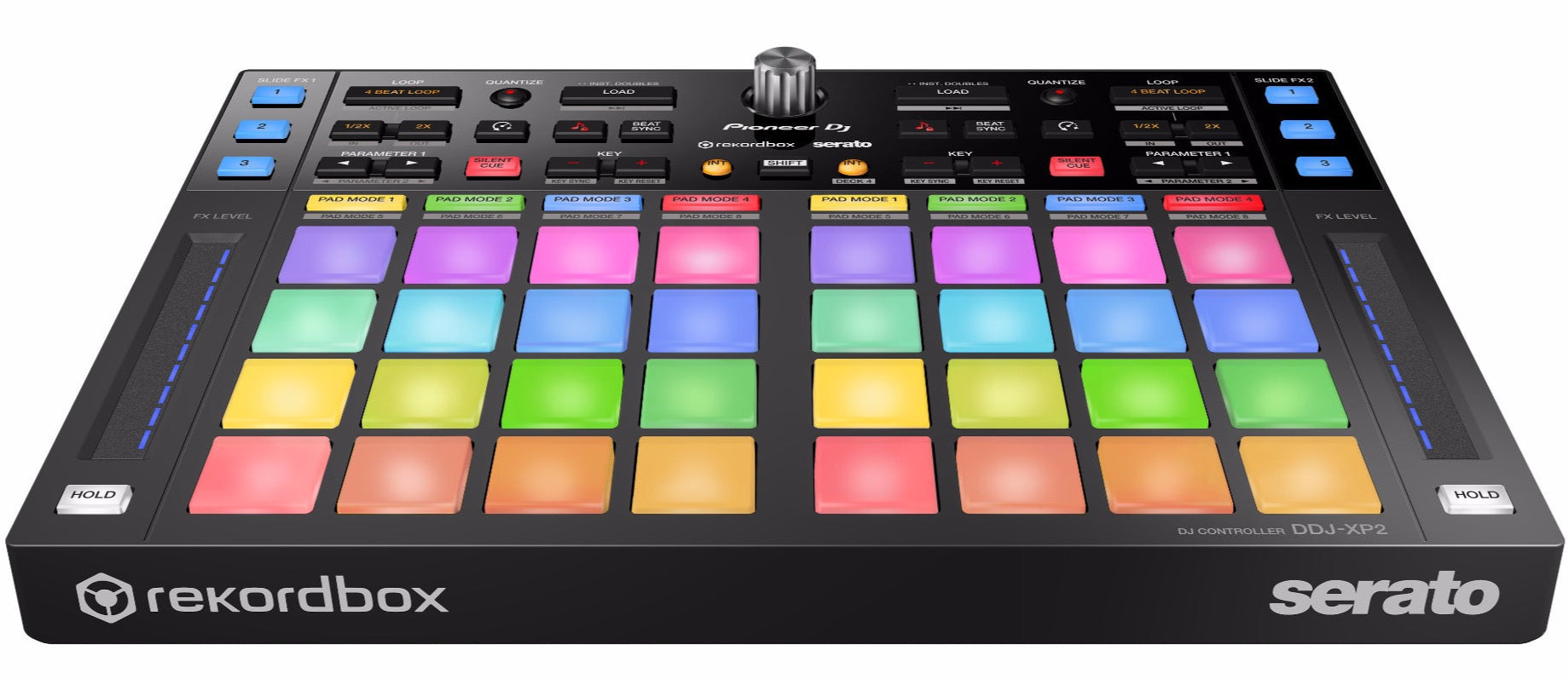 Pioneer DDJ-XP2 DJ pad controller.