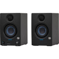 PreSonus Eris 3.5 2nd Gen desktop speakers, in black, lifestyle setting