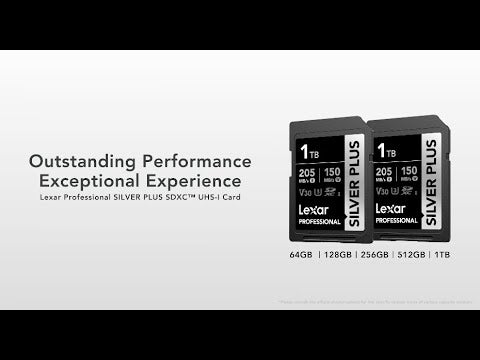 Lexar SDXC Silver Plus 1066X UHS-I U3, R205/W150 (V30) Memory Card