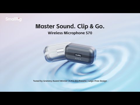 SmallRig S70 Wireless Microphone (2TX + 2RX + Charging Case)