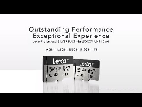 Lexar 1066X microSDXC Silver Plus (V30) R205/W150 Memory Card
