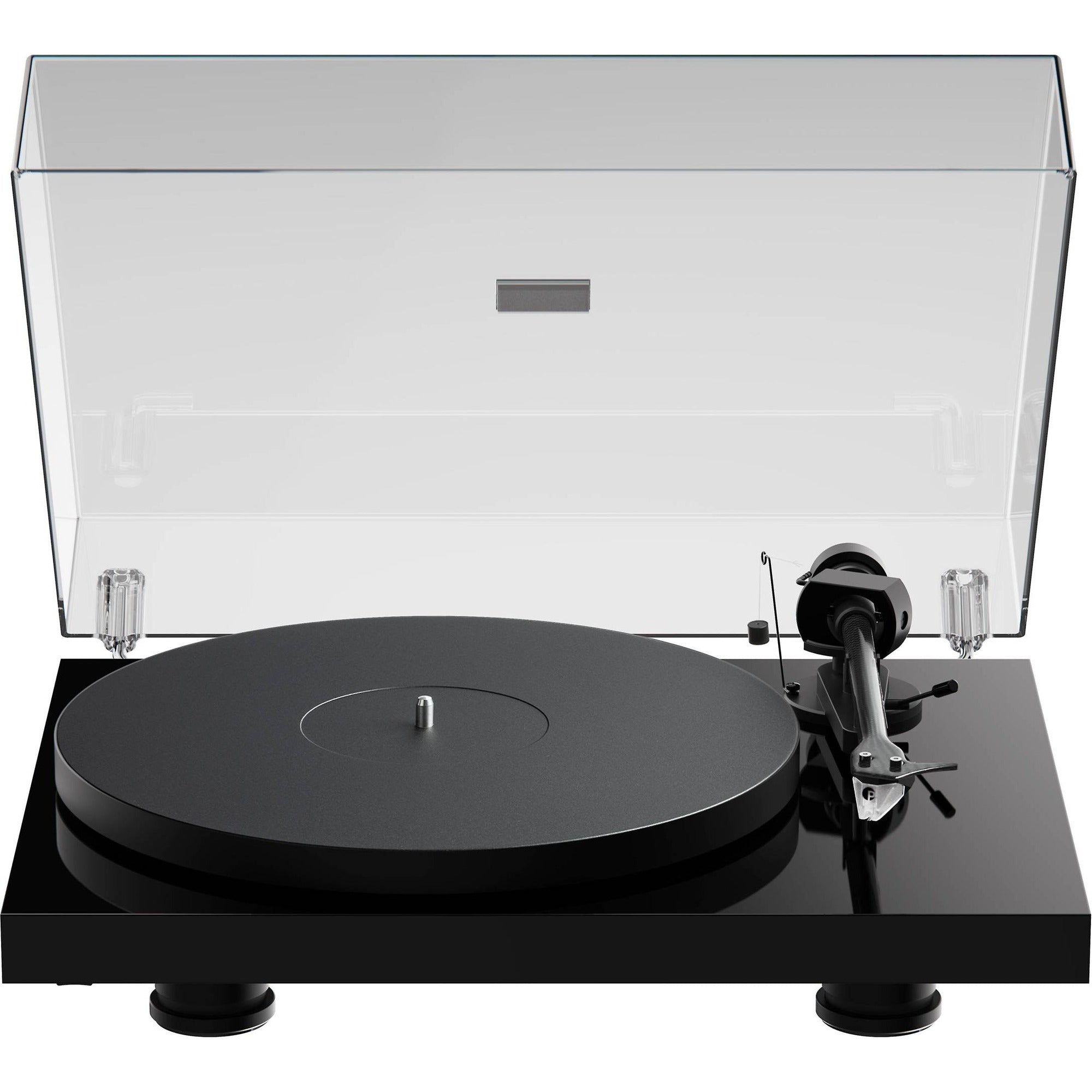Pro-Ject Debut EVO 2 turntables, hero shot in black