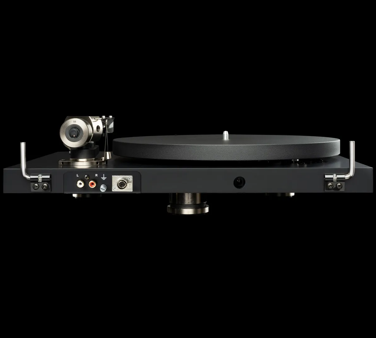 Pro-Ject Debut Pro, turntables, back, satin black