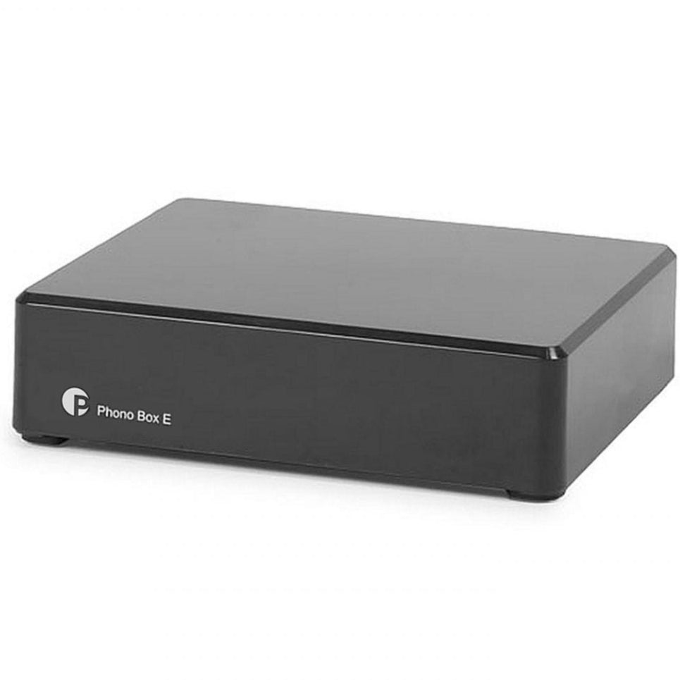 Pro-Ject Phono Box E phono preamplifier, front view