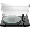 Pro-Ject T2 W Rainer turntable with wooden plinth and sleek design, showcasing the high-quality audio equipment.