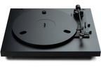 Pro-Ject Automat A1.2 turntable with sleek wooden finish and tonearm, showcasing its modern design and control buttons.