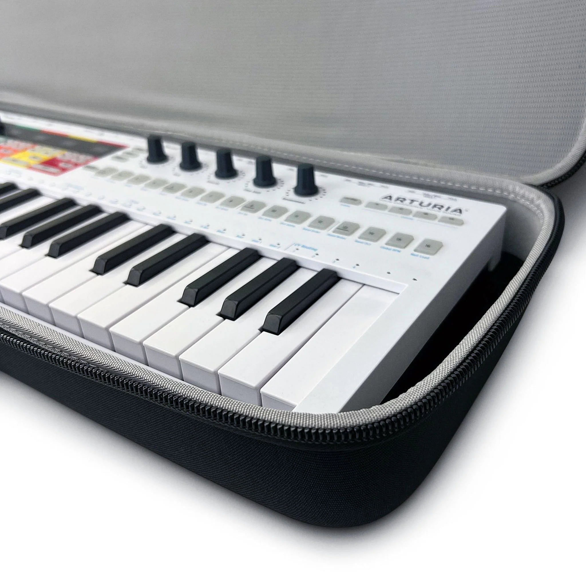 Analog Cases Pulse Case for Arturia KeyStep Pro keyboard, black protective bag with padded interior for secure transport.