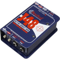 Radial Engineering J48 Mono DI box for professional audio signal splitting and balancing in live sound and studio setups.