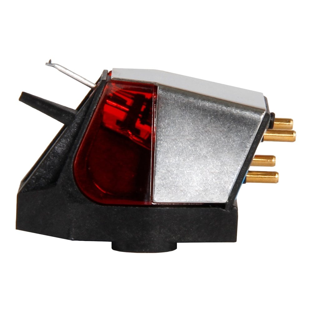 Rega ND3 moving magnet turntable cartridge, close-up detail in black