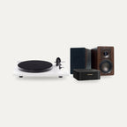Rega Planar 1 Plus + Marantz MODEL M1 + DALI KUPID Vinyl System – Turntable Finish Matte White, Speaker Finish Walnut