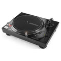 Reloop RP-2000 MK4 Black direct-drive DJ turntable, angled view