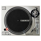 Reloop RP-7000 MK2 DJ turntable, silver, top view