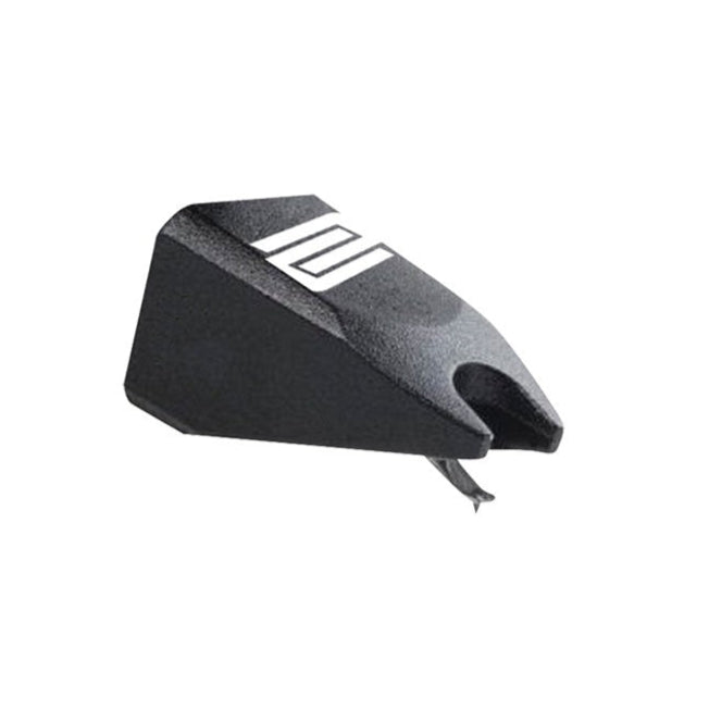 Black Reloop OM turntable stylus with sleek design, suitable for high-quality vinyl playback on compatible turntables.