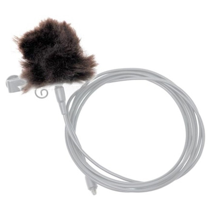 Three Rode Minifur Lav microphone windscreens and deadcats for improved audio protection and wind noise reduction.