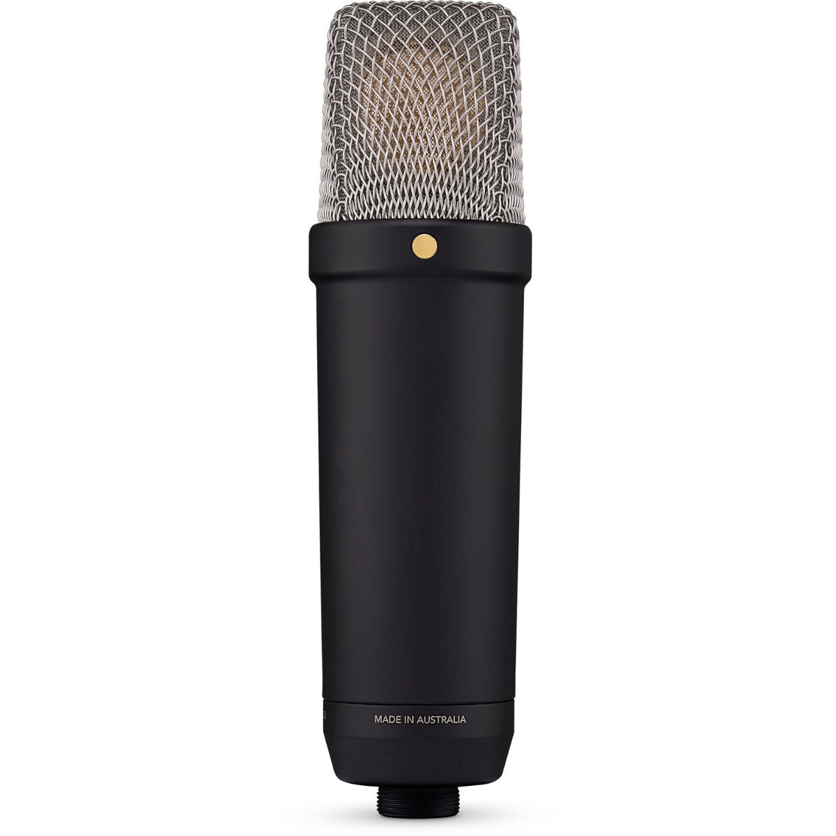 Rode NT1 GEN5 condenser microphone, black, front view