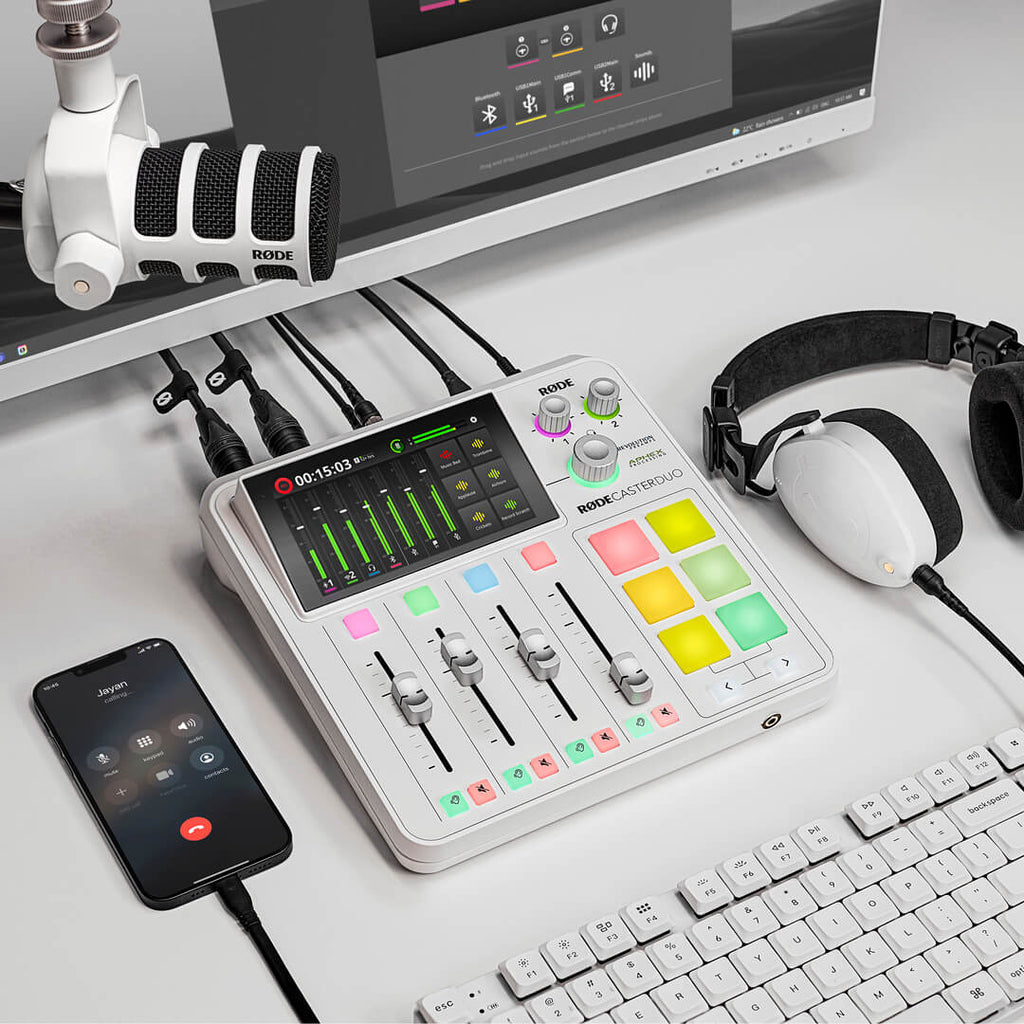 Rode RodeCaster DUO audio interface, white
