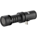 Rode VideoMic ME-C+ compact microphone for iOS and Android devices, with built-in controls and detachable cable for mobile recording.