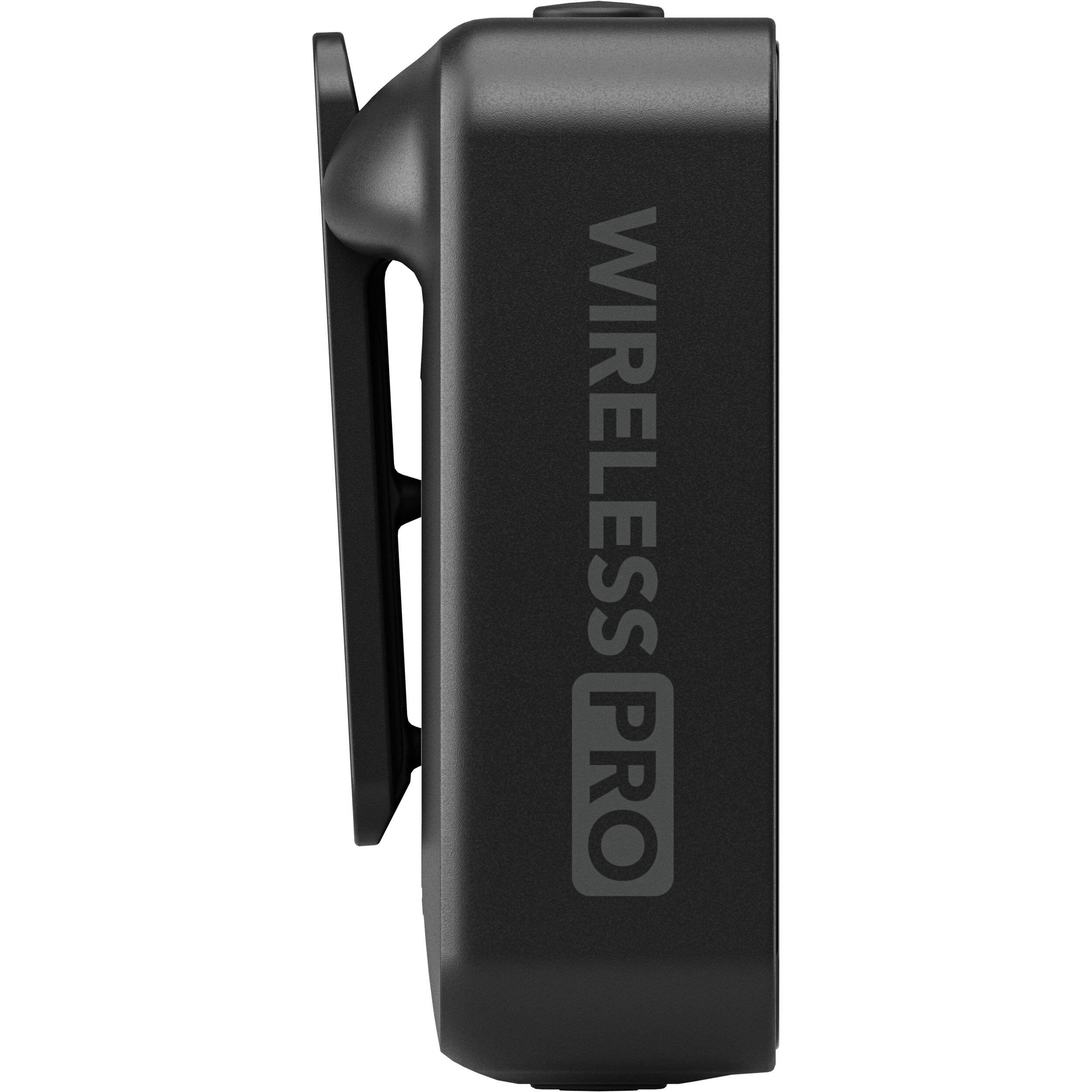 Rode Wireless PRO wireless microphone system, transmitter angle view