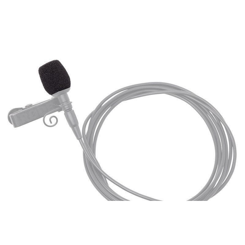 Three Rode WS-LAV microphone windscreens and deadcats for Lavalier microphones, shown in black with soft foam covers.