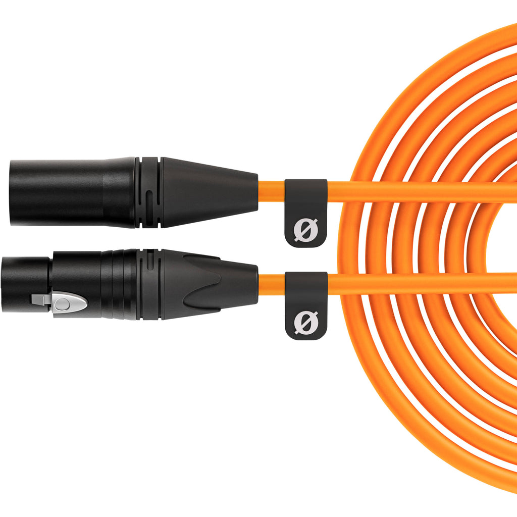 Rode XLR-Female to XLR-Male Cable, connectors close-up, black