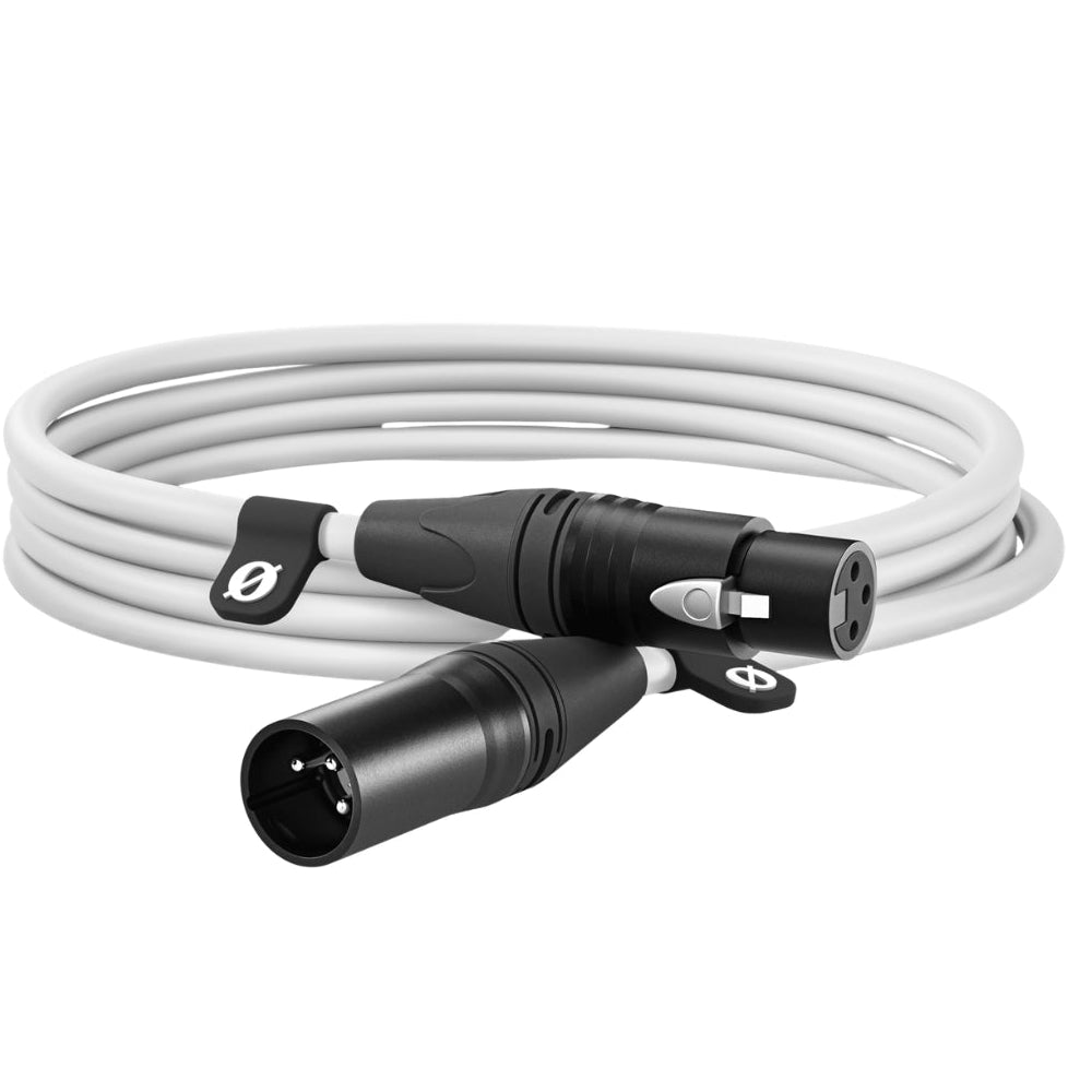 Rode XLR-Female to XLR-Male Cable, connectors close-up, black