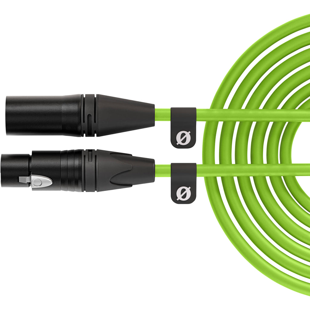 Rode XLR-Female to XLR-Male Cable, connectors close-up, black